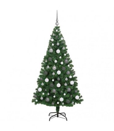 vidaXL Christmas Tree with LED Light 180 cm 300 LEDs Warm White
