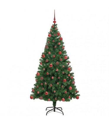 vidaXL Christmas Tree with LED Light 180 cm 300 LEDs Warm White