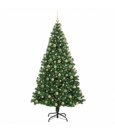 vidaXL Christmas Tree with LED Light 180 cm 300 LEDs Warm White