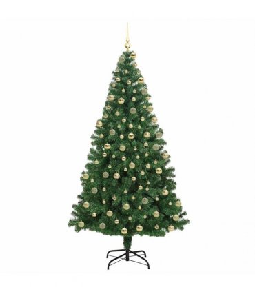 vidaXL Christmas Tree with LED Light 180 cm 300 LEDs Warm White