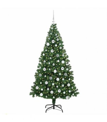 vidaXL Christmas Tree with LED Light 180 cm 300 LEDs Warm White