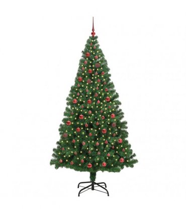 vidaXL Christmas Tree with LED Light 210 cm 300 LEDs Warm White