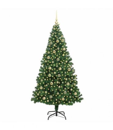 vidaXL Christmas Tree with LED Light 210 cm 300 LEDs Warm White