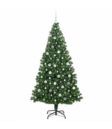 vidaXL Christmas Tree with LED Light 210 cm 300 LEDs Warm White