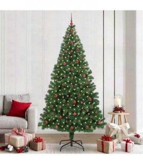 vidaXL Christmas Tree with LED Light 240 cm 300 LEDs Warm White