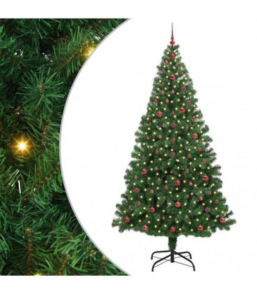 vidaXL Christmas Tree with LED Light 240 cm 300 LEDs Warm White
