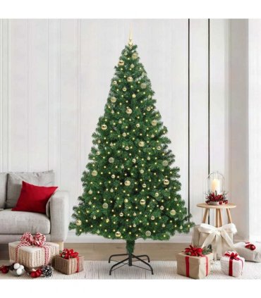 vidaXL Christmas Tree with LED Light 240 cm 300 LEDs Warm White