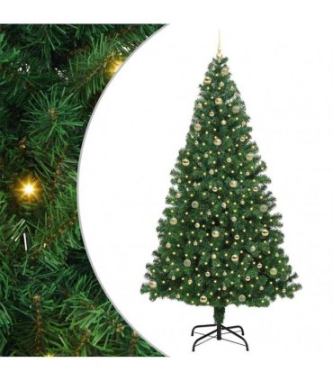 vidaXL Christmas Tree with LED Light 240 cm 300 LEDs Warm White