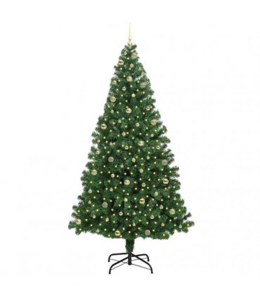 vidaXL Christmas Tree with LED Light 240 cm 300 LEDs Warm White