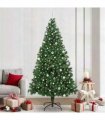 vidaXL Christmas Tree with LED Light 240 cm 300 LEDs Warm White