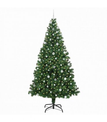 vidaXL Christmas Tree with LED Light 240 cm 300 LEDs Warm White
