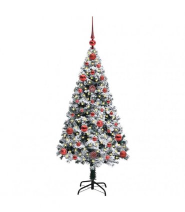 vidaXL Artificial Christmas Tree White 120 cm PVC and Plastic