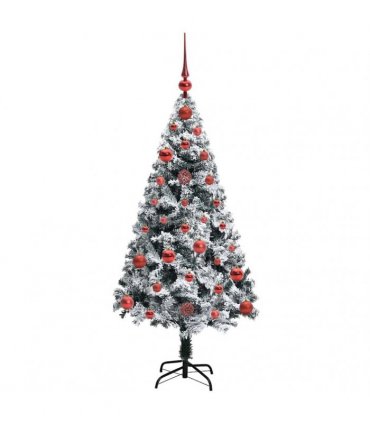 vidaXL Artificial Christmas Tree White 120 cm PVC and Plastic