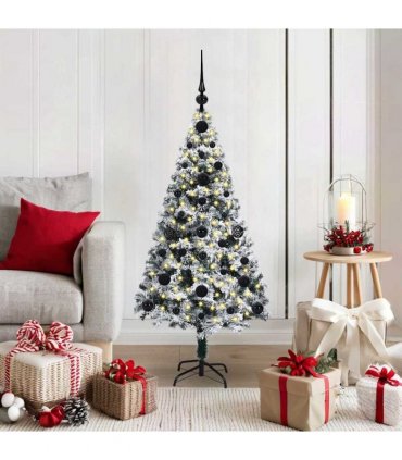 vidaXL Artificial Christmas Tree White 120 cm PVC and Plastic