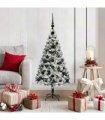 vidaXL Artificial Christmas Tree White 120 cm PVC and Plastic
