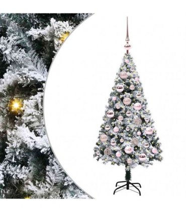 vidaXL Artificial Christmas Tree White 120 cm PVC and Plastic