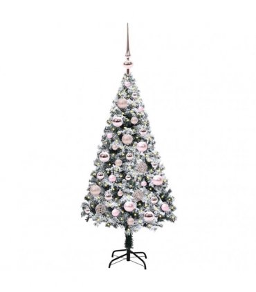 vidaXL Artificial Christmas Tree White 120 cm PVC and Plastic