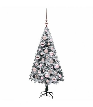 vidaXL Artificial Christmas Tree White 120 cm PVC and Plastic
