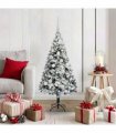vidaXL Artificial Christmas Tree White 120 cm PVC and Plastic