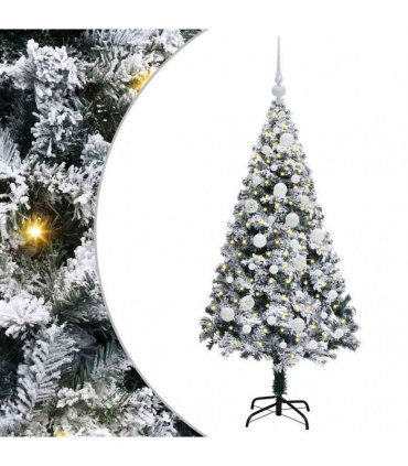 vidaXL Artificial Christmas Tree White 120 cm PVC and Plastic