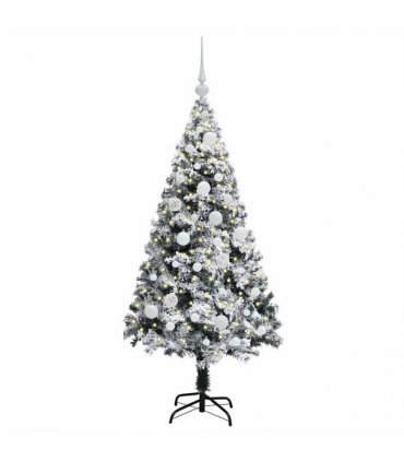 vidaXL Artificial Christmas Tree White 120 cm PVC and Plastic