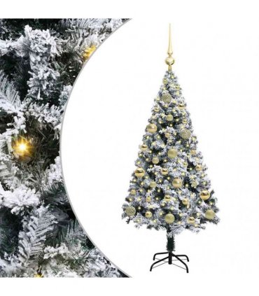 vidaXL Artificial Christmas Tree White 120 cm PVC and Plastic