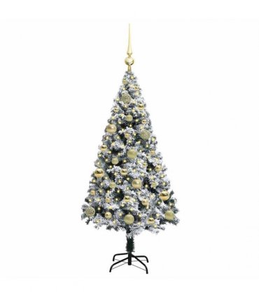 vidaXL Artificial Christmas Tree White 120 cm PVC and Plastic