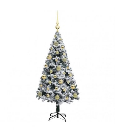 vidaXL Artificial Christmas Tree White 120 cm PVC and Plastic