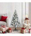 vidaXL Artificial Christmas Tree White 120 cm PVC and Plastic
