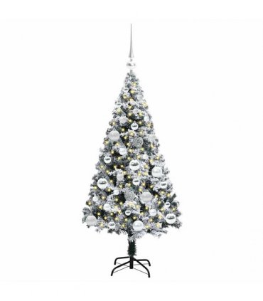 vidaXL Artificial Christmas Tree White 120 cm PVC and Plastic