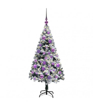 vidaXL Artificial Christmas Tree White 120 cm PVC and Plastic
