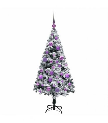 vidaXL Artificial Christmas Tree White 120 cm PVC and Plastic