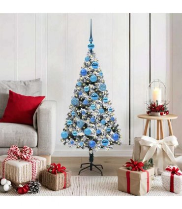 vidaXL Artificial Christmas Tree White 120 cm PVC and Plastic