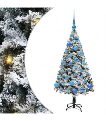 vidaXL Artificial Christmas Tree White 120 cm PVC and Plastic