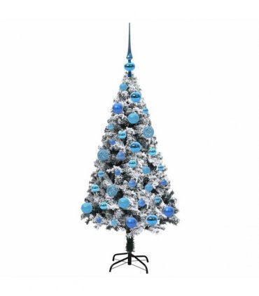 vidaXL Artificial Christmas Tree White 120 cm PVC and Plastic