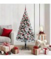 vidaXL Artificial Christmas Tree White 150 cm PVC and Plastic