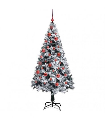 vidaXL Artificial Christmas Tree White 150 cm PVC and Plastic