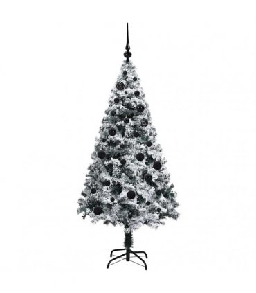 vidaXL Artificial Christmas Tree White 150 cm PVC and Plastic