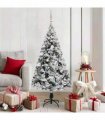 vidaXL Artificial Christmas Tree White 150 cm PVC and Plastic