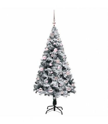 vidaXL Artificial Christmas Tree White 150 cm PVC and Plastic