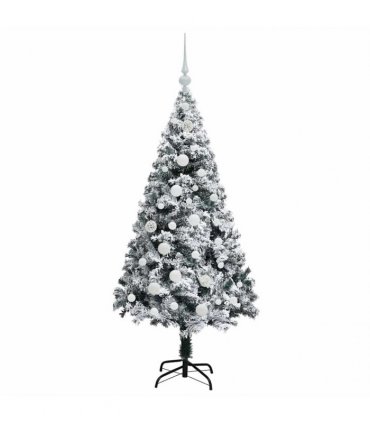 vidaXL Artificial Christmas Tree White 150 cm PVC and Plastic