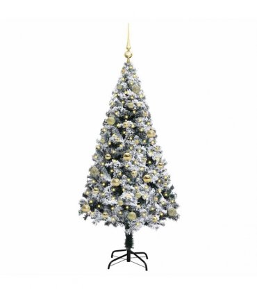 vidaXL Artificial Christmas Tree White 150 cm PVC and Plastic