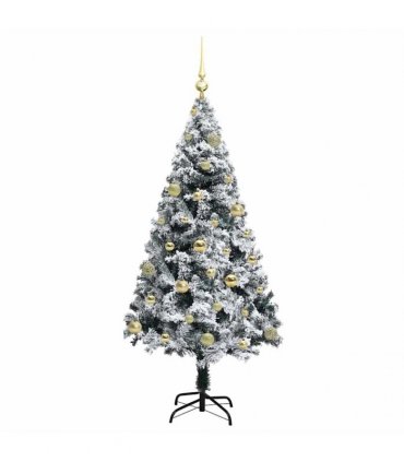 vidaXL Artificial Christmas Tree White 150 cm PVC and Plastic