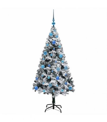 vidaXL Artificial Christmas Tree White 150 cm PVC and Plastic