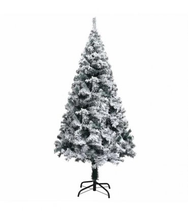 vidaXL Artificial Christmas Tree White 150 cm PVC and Plastic
