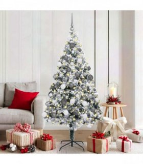 vidaXL Artificial Christmas Tree White 180 cm