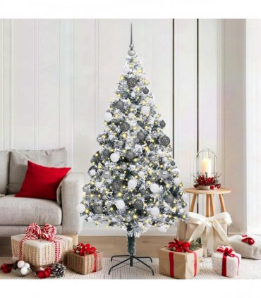 vidaXL Artificial Christmas Tree White 180 cm