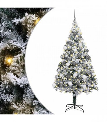 vidaXL Artificial Christmas Tree White 180 cm