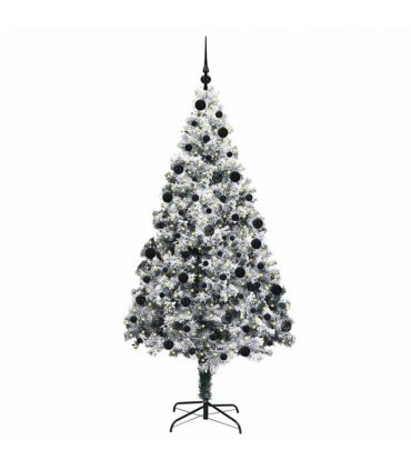 vidaXL Artificial Christmas Tree White 210 cm PVC and Plastic