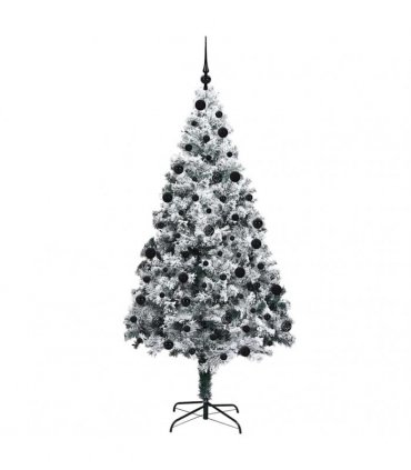 vidaXL Artificial Christmas Tree White 210 cm PVC and Plastic